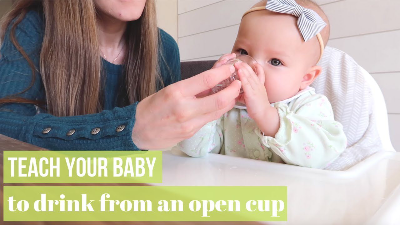 How to Teach Baby to Drink from Open Cup